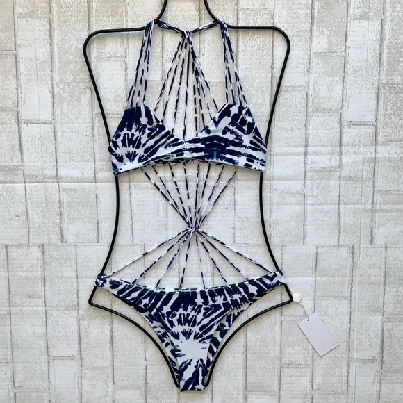 Mikoh SEYCHELLES String Detail Monokini One Piece - Picture 1 of 5